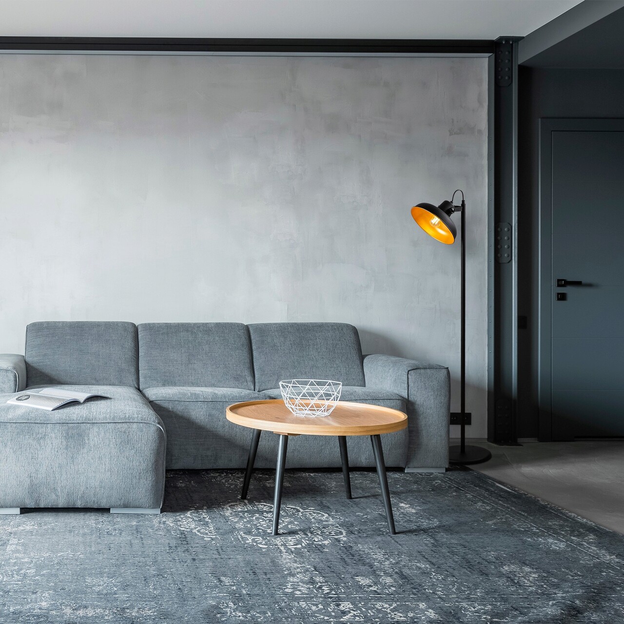 Lampadar, Opviq, 584TTM1507, Negru - imagine 7